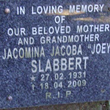 SLABBERT Jacomina Jacoba 1931-2009