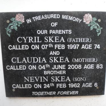 SKEA Cyril -1997 &amp; Claudia -2008 :: SKEA Nevin -1962