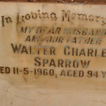SPARROW Walter Charles -1960