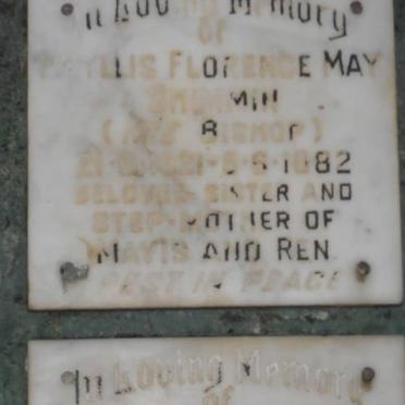 SHIMMIN Phyllis Florence May 1921-1982