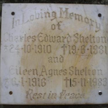 SHELTON Charles Edward 1910-1981 &amp; Eileen Agnes 1916-1983