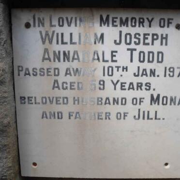 TODD William Joseph Annadale -1971