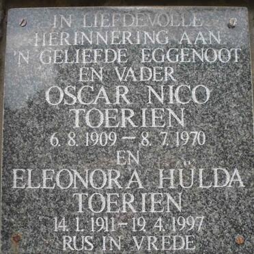 TOERIEN Oscar Nico 1909-1970 &amp; Eleonora Hulda 1911-1997