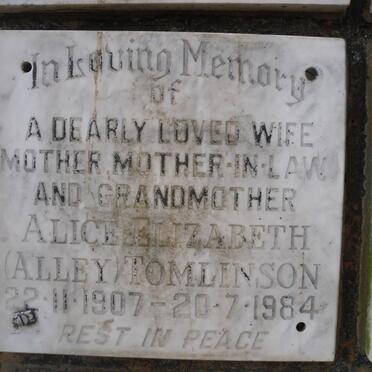 TOMLINSON Alice Elizabeth 1907-1984