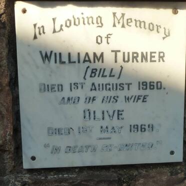 TURNER William -1960 &amp; Olive -1969