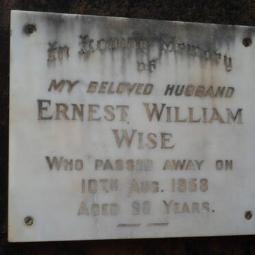 WISE Ernest William -1958