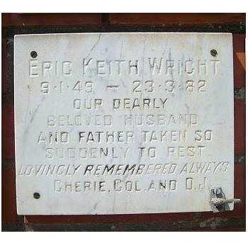 WRIGHT Eric Keith 1949-1982
