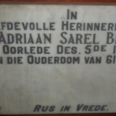 BRINK Adriaan Sarel -1953