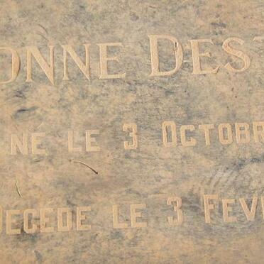 DESTOMBES Maurice 1897-1963 &amp; Yvonne 1905-1973