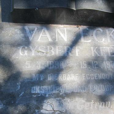 ECK Gysbert Keet, van 1898-1970