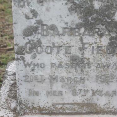 FIELD Barbara, Coote -1925