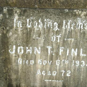 FINLAY John T. -1933