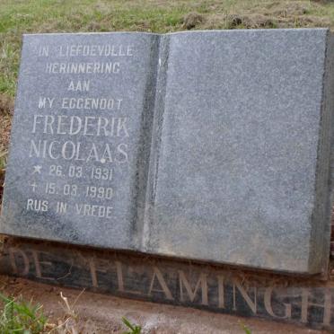 FLAMINGH Frederik Nicolaas, de 1931-1990