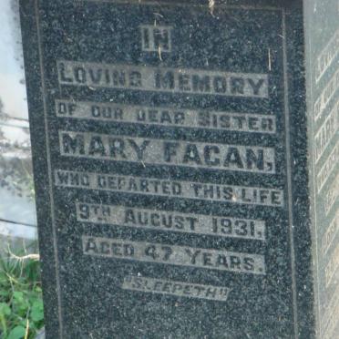 FAGAN Mary -1931