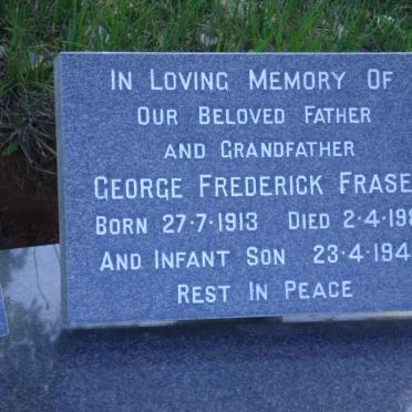 FRASER George Frederick 1913-1981 &amp; Johanna May 1909-1977 :: FRASER Baby -1946