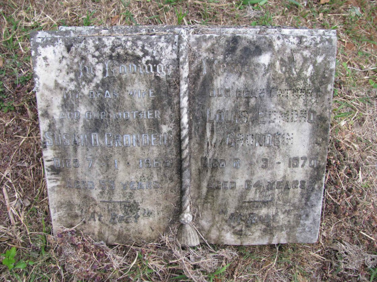GRONDEIN Louis Edmond -1970 & Susan Dorothy -1963