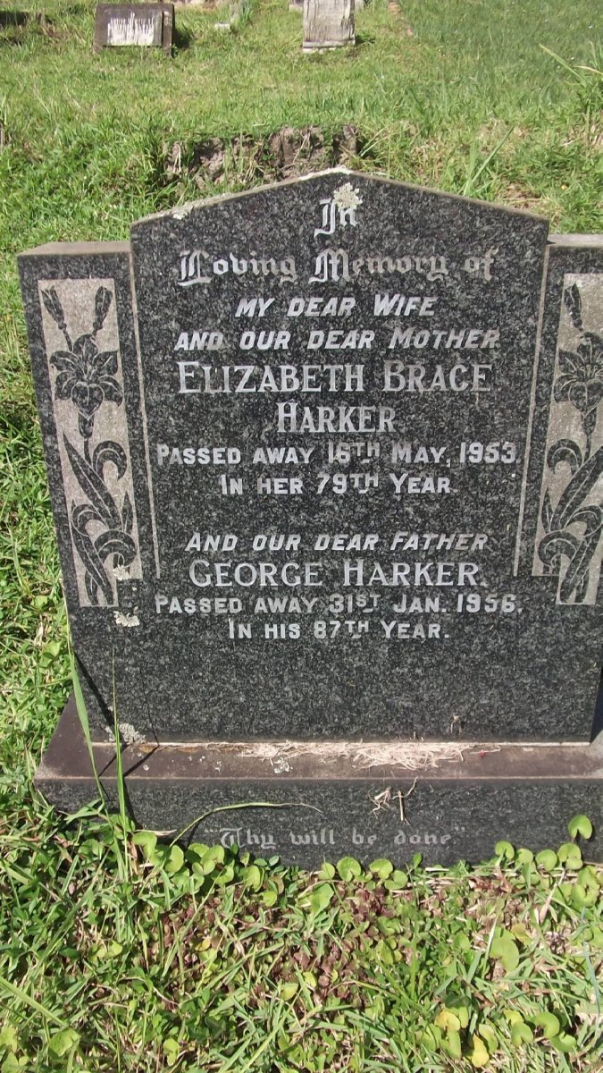 HARKER George -1956 & Elizabeth Brace -1953