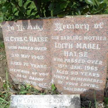 HALSE H. Cyril G. -1942 &amp; Edith Mabel -1965