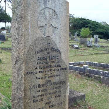 HANKINSON J.H. 1882-1976 &amp; Alice Maud 1917-1948 &amp; Eileen 1950-1976