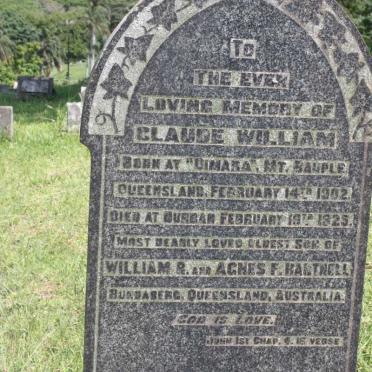 HARTNELL Claude William 1902-1925