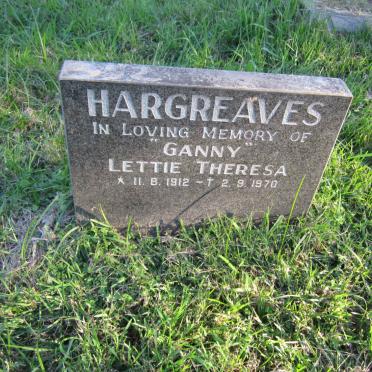 HARGREAVES Lettie Theresa 1912-1970
