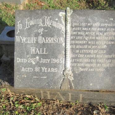 HALL Wyclif Harrison -1965