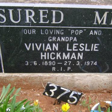 HICKMAN Vivian Leslie 1890-1974 & Eva Maud BRIDGE 1889-1969 :: Errol Leslie 1922-2002 & Audrey Valerie 1922-1988