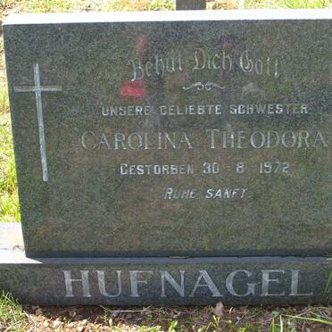 HUFNAGEL Carolina Theodora -1972