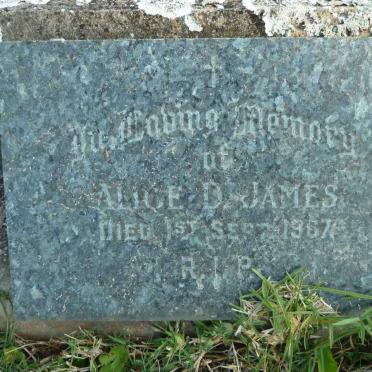 JAMES Alice D. -1967