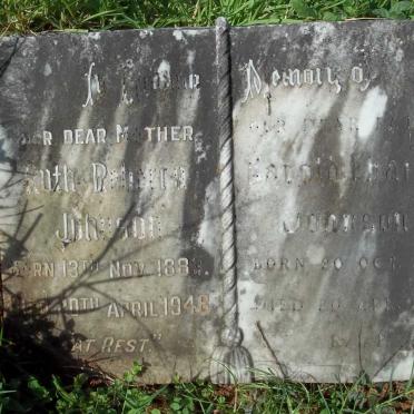 JOHNSON Harold Charles 1888-1957 & Ruth Rebecca 1889-1948