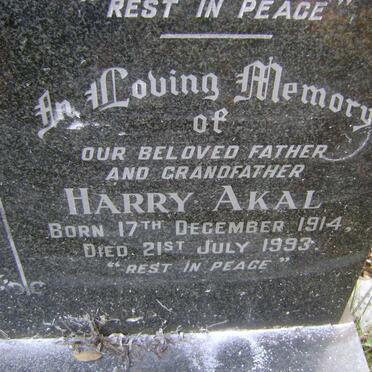 AKAL Harry 1914-1993