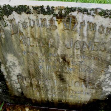 JONES Robert 1875-1949 &amp; Alice 1875-1948