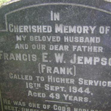 JEMPSON Francis E.W. -1944