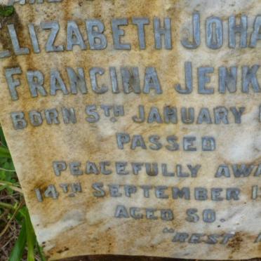 JENKINS Elizabeth Johanna Francina 1890-1940