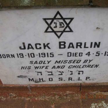 BARLIN Jack 1915-1979