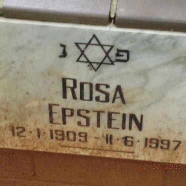 EPSTEIN Rosa 1909-1997