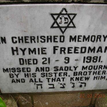 FREEDMAN Hymie -1981