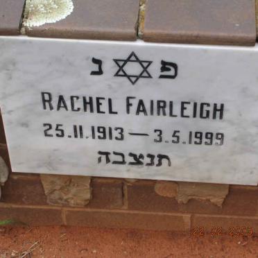 FAIRLEIGH Rachel 1913-1999