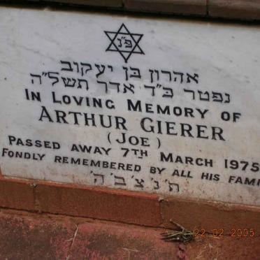 GIERER Arthur -1975