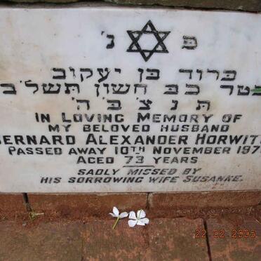 HORWITCH Bernard Alexander -1971