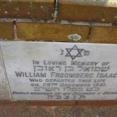 ISAACS William Froomberg -1951