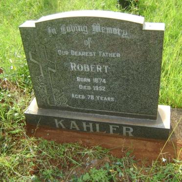 KAHLER Robert 1874-1952