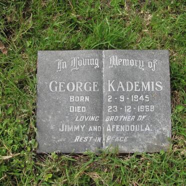 KADEMIS George 1945-1968