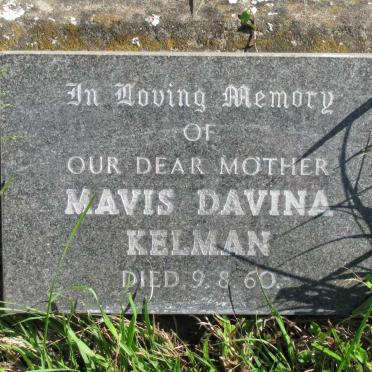 KELMAN Mavis Davina -1960