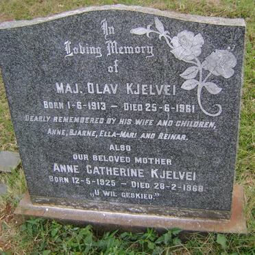 KJELVEI Olav 1913-1961 &amp; Anne Catherine 1925-1968