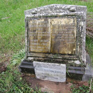 LUBKE Johann Jochiam Heinrich 1856-1933 &amp; Bertha Margreta 1860-1930 :: LUBKE Alice Bertha 1891-1981