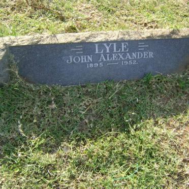 LYLE John Alexander 1895-1952