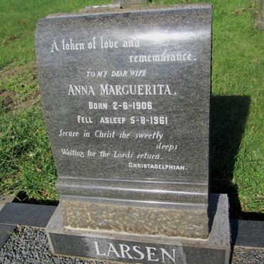 LARSEN Anna Marguerita 1906-1961