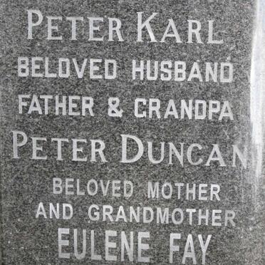 LESLIE Peter Duncan 1937-1978 &amp; Eulene Fay 1935-2006 :: LESLIE Peter Karl 1965-1965