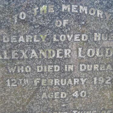 LOUDEN Alexander -1929